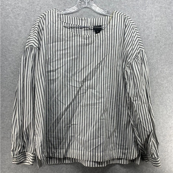 Worthington Tops - Worthington Black and White Striped Blouse